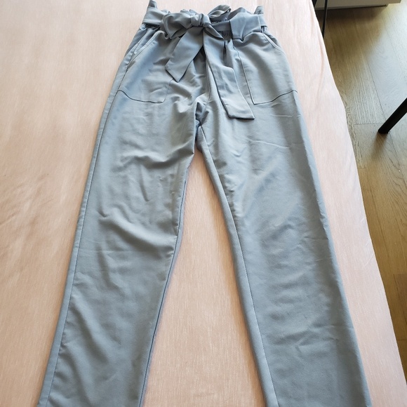 Grace Karin Pants - Slim trousers with bow tie